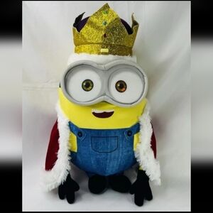 DESPICABLE ME Universal Studios King Bob Minion Large Plush 15" ☆ Rare ☆
